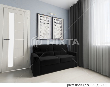 black sofa in modern interior black sofa in modern interior 39313950