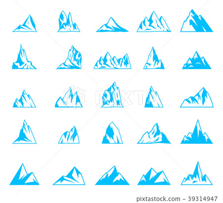 Nature or outdoor mountain silhouettes. Nature or outdoor mountain silhouettes. 39314947