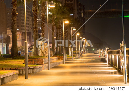 A night view seen from the Karato market 39315371