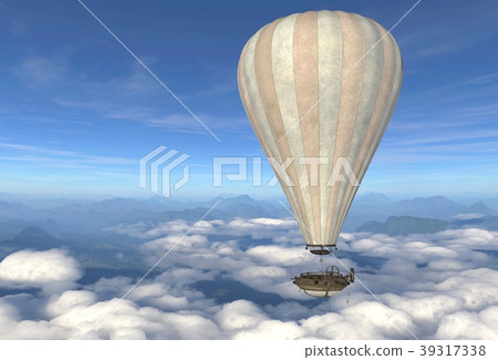 Fantasy Airship Zeppelin Dirigible Balloon 3D Fantasy Airship Zeppelin Dirigible Balloon 3D 39317338