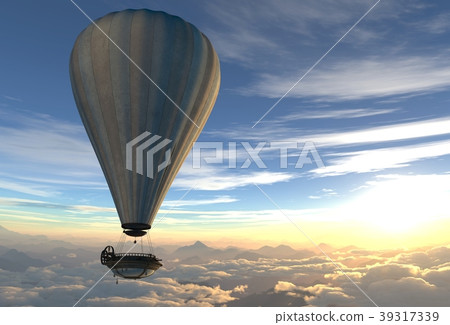 Fantasy Airship Zeppelin Dirigible Balloon 3D Fantasy Airship Zeppelin Dirigible Balloon 3D 39317339