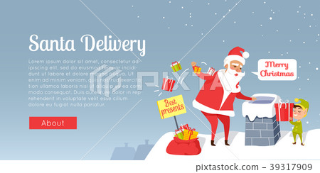 Santa Delivery. Merry Christmas. Best Presents Santa Delivery. Merry Christmas. Best Presents 39317909