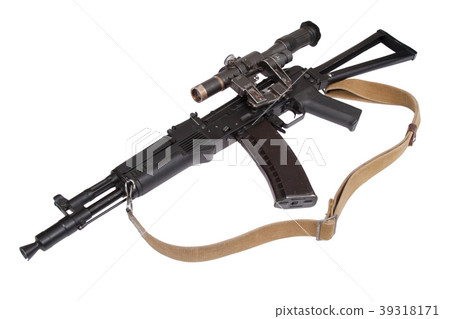 modern assault rifle ak105 with optical sight modern assault rifle ak105 with optical sight 39318171