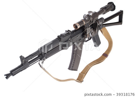 modern assault rifle ak105 with optical sight modern assault rifle ak105 with optical sight 39318176