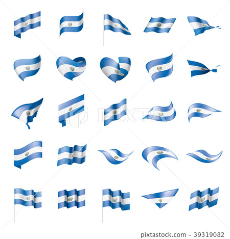 Salvador flag, vector illustration Salvador flag, vector illustration 39319082