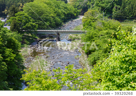 從栃木縣那須町中川(五月)從那須高原大橋 從栃木縣那須町中川(五月)從那須高原大橋 39320268