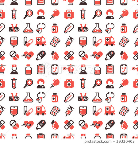 Health medical emergency vector seamless pattern Health medical emergency vector seamless pattern 39320402