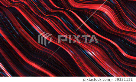 abstract red neon wave line filed 39321131