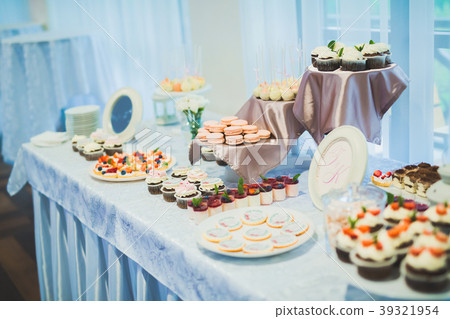 Buffet with a variety of delicious sweets, food Buffet with a variety of delicious sweets, food 39321954
