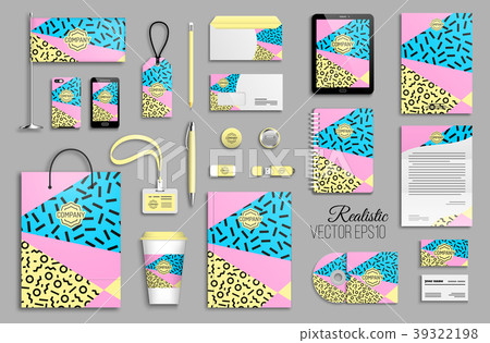 Corporate identity template set. Corporate identity template set. 39322198