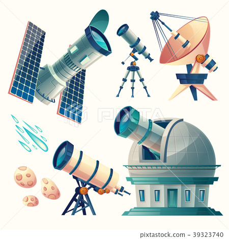Vector cartoon astronomy set. Astronomical 39323740