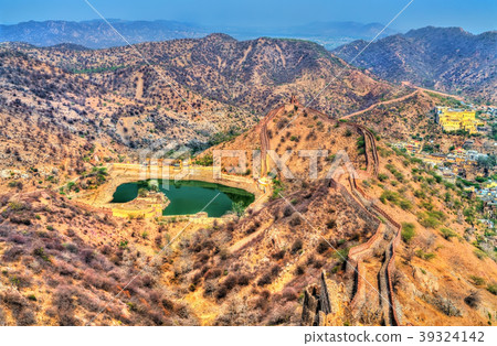 View of Hanuman Sagar Lake and fortifications of View of Hanuman Sagar Lake and fortifications of 39324142