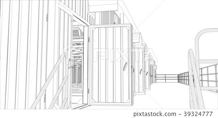3d illustration of industrial interior 3d illustration of industrial interior 39324777
