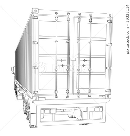 Logistic by Container truck 39325114