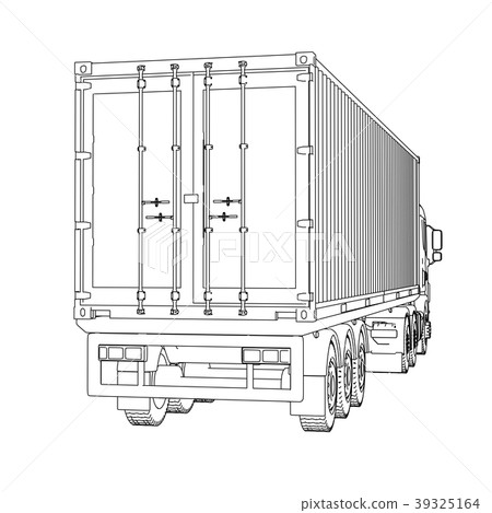 Logistic by Container truck 39325164