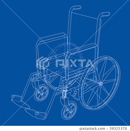 Sketch of wheelchair 39325378