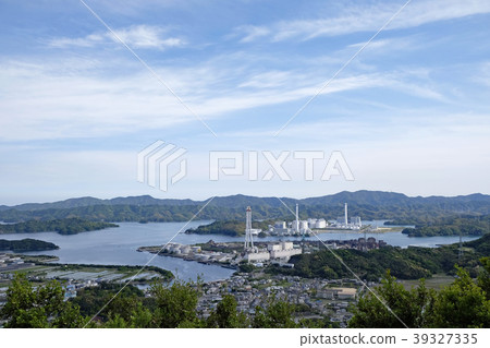 Landscape with a thermal power plant 39327335