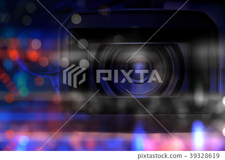 professional video camcorder in studio 39328619