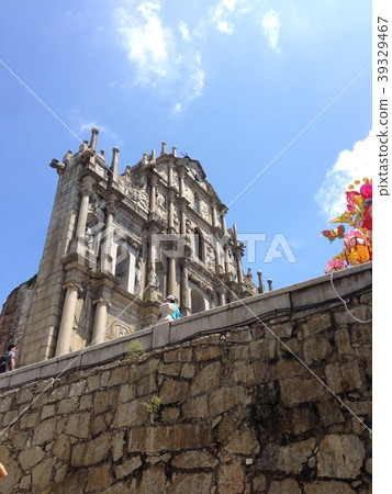 澳門聖保羅大教堂的廢墟戶外海外度假村觀光旅行 澳門聖保羅大教堂的廢墟戶外海外度假村觀光旅行 39329467