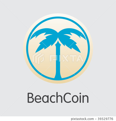Beachcoin - Cryptocurrency Trading Sign. 39329776
