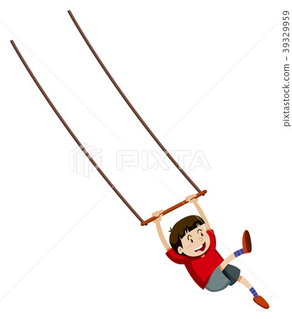 Boy playing hand swing 39329959