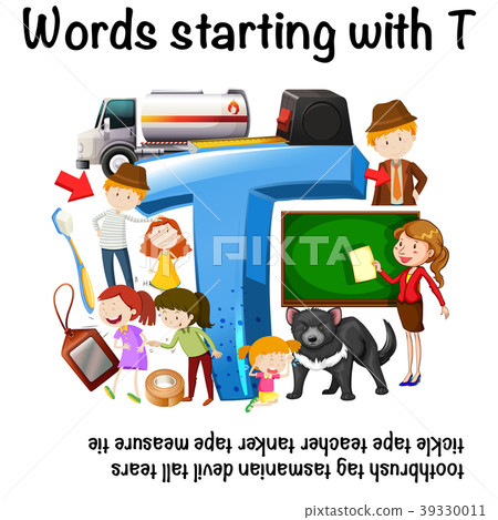 English worksheet for words starting with T 39330011