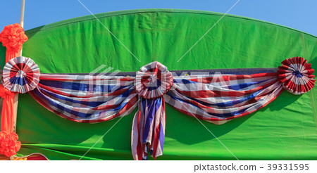 Colorful fabric for decoration. Colorful fabric for decoration. 39331595