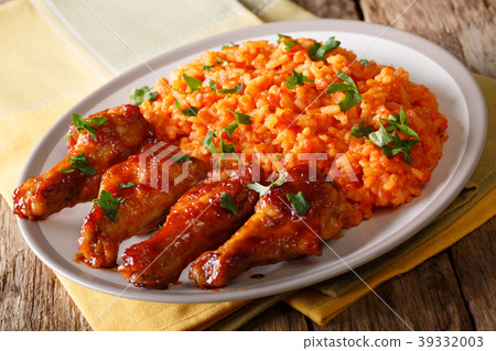 Authentic organic spicy Jollof rice Authentic organic spicy Jollof rice 39332003
