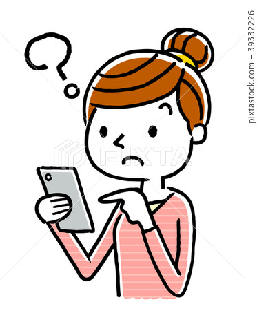 Woman: Smartphone Woman: Smartphone 39332226