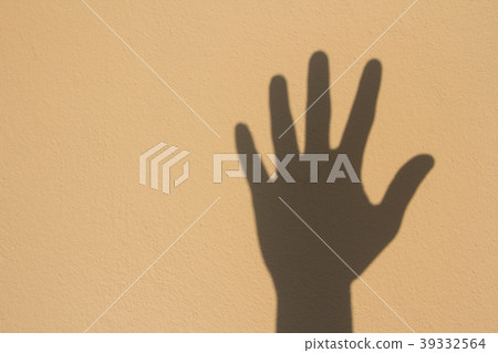 shadow hand sign number shadow hand sign number 39332564