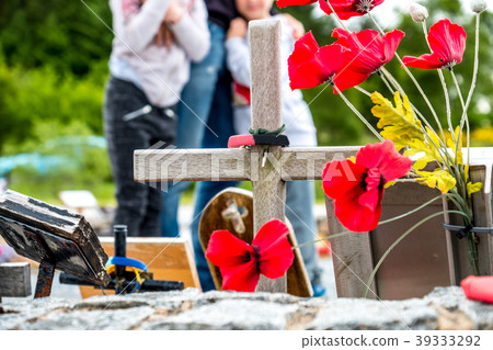 Family visiting the commando memorial 39333292