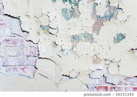 Wall with cracked paint Wall with cracked paint 39333393