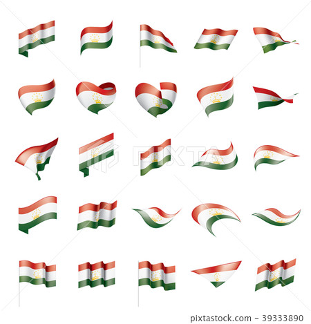 Tajikistan flag, vector illustration 39333890