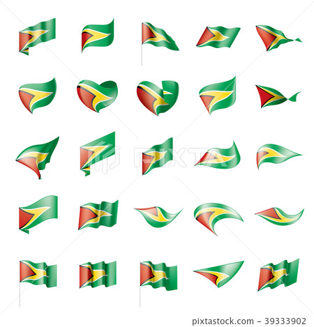 Guyana flag, vector illustration Guyana flag, vector illustration 39333902
