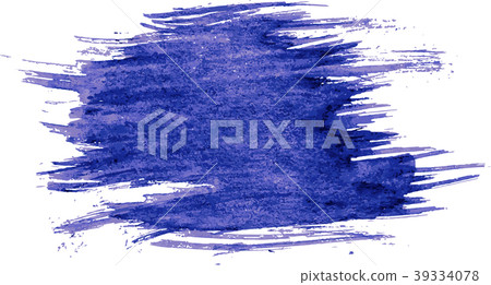 Blue watercolor texture paint stain brush stroke 39334078