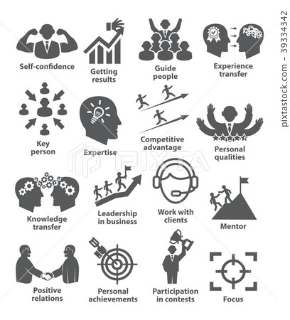 Business management icons Pack 40 39334342
