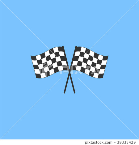 Crossed checkered flags Crossed checkered flags 39335429