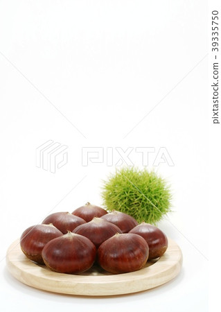栗子秋天口味白色背景 39335750