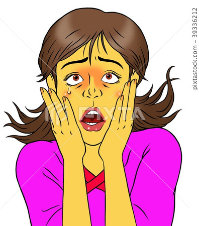 Young woman who had unlucky things Young woman who had unlucky things 39336212