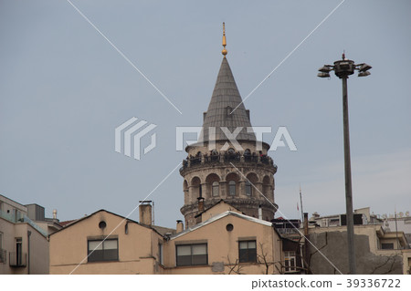 Galata Tower from Byzantium times in Istanbul 39336722