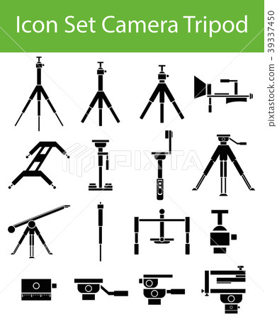 Icon Set Camera Tripod 39337450