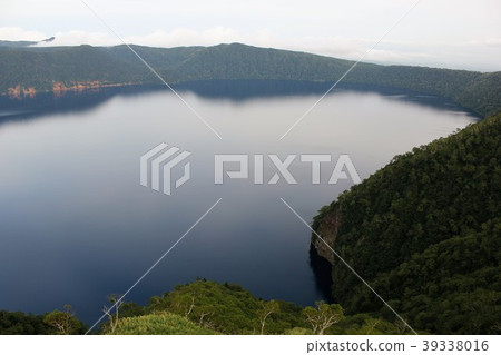Lake Mashu sunset in the mist Lake Mashu sunset in the mist 39338016