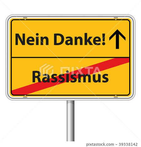 Illustration Vector Graphic Road Sign Racism Illustration Vector Graphic Road Sign Racism 39338142