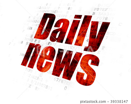News concept: Daily News on Digital background 39338147