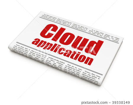 Cloud technology concept: newspaper headline Cloud Cloud technology concept: newspaper headline Cloud 39338149