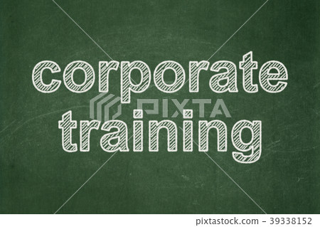 Learning concept: Corporate Training on chalkboard 39338152