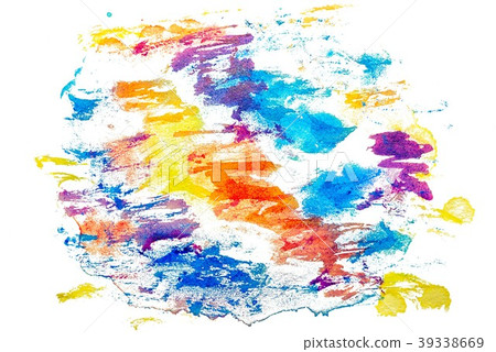 Abstract isolated watercolor hand drawn texture 39338669