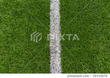 Artificial grass and straight line 39339876