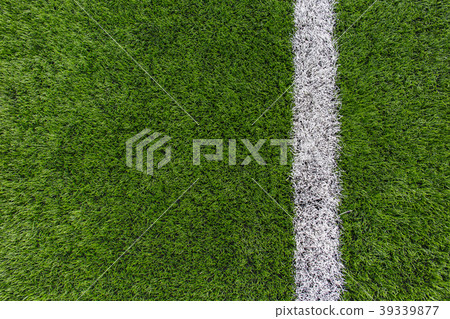 Artificial grass and straight line 39339877