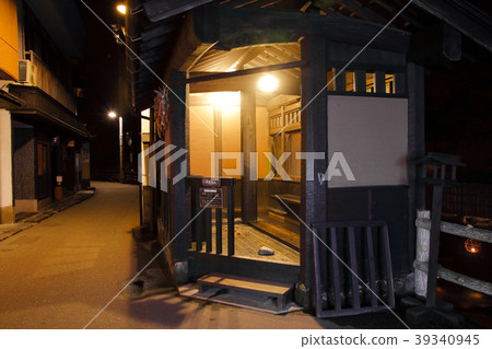 Kurokawa Onsen Alley footbath night view Kurokawa Onsen Alley footbath night view 39340945